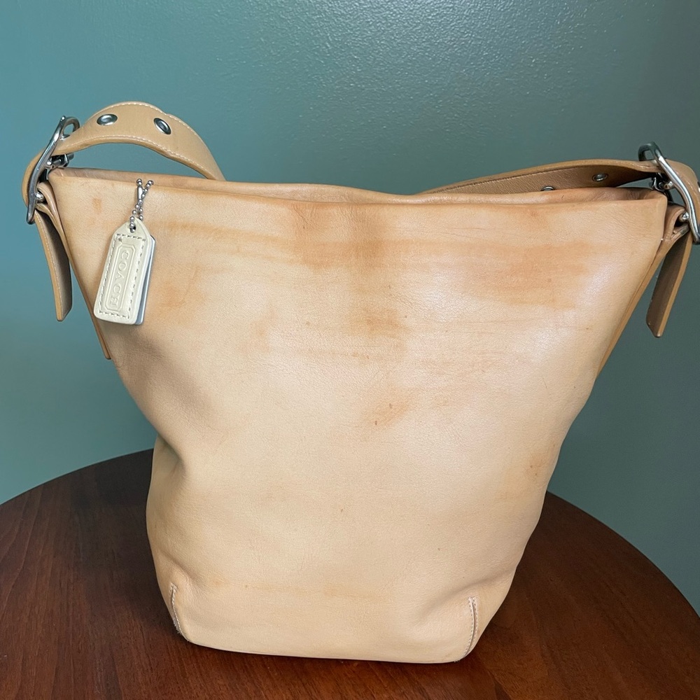 Coach Tan Leather Hobo Bag